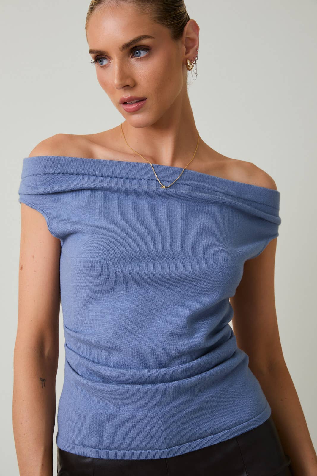 Celeste Pleated Top