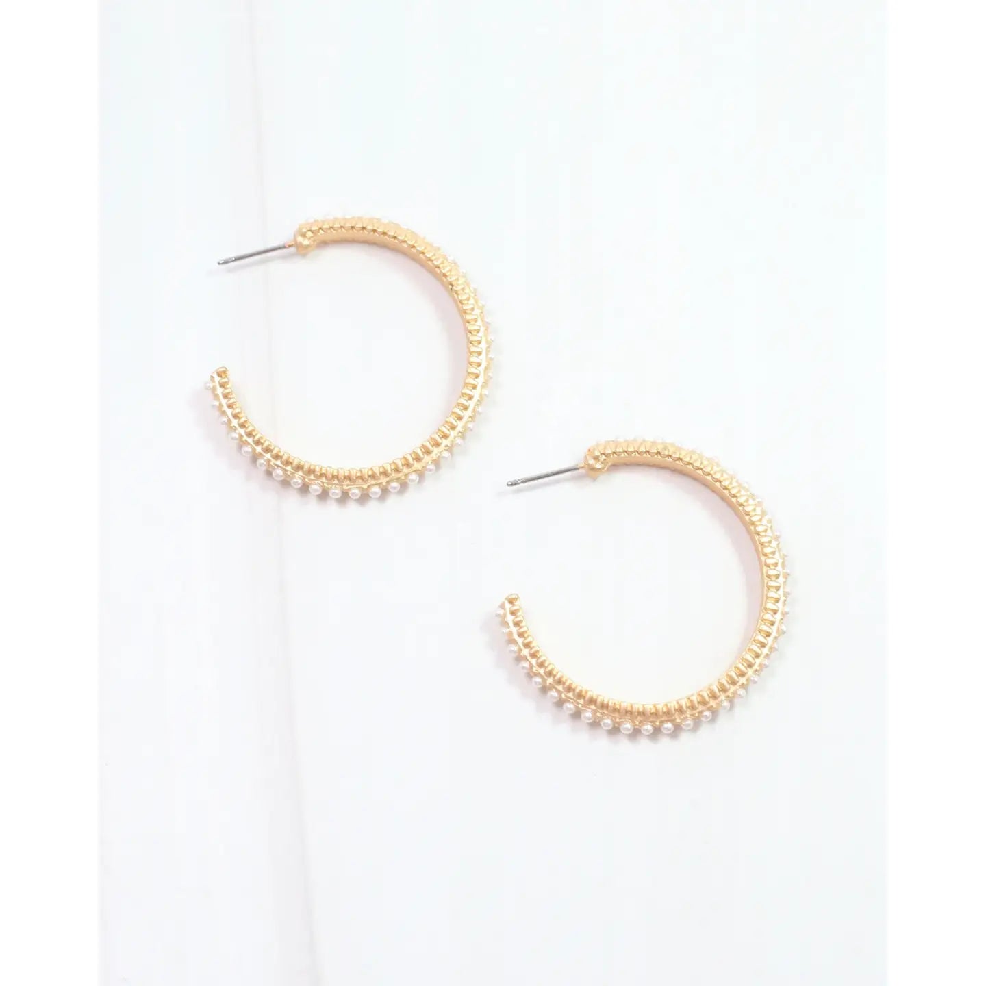 Antonia Pearl Hoop Earring