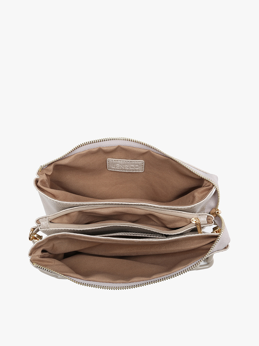 Izzy Large Checker Crossbody – Adjustable Strap