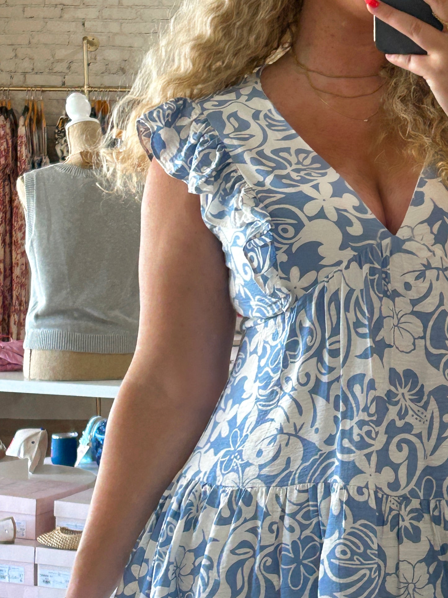 Floral Flirt Ruffle Mini