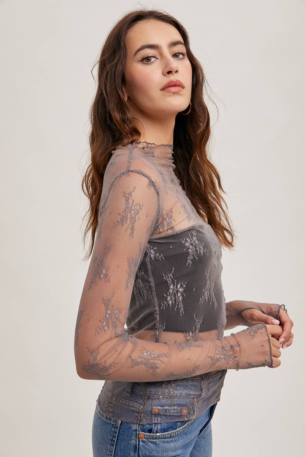 Ivory Blossom Lace Top
