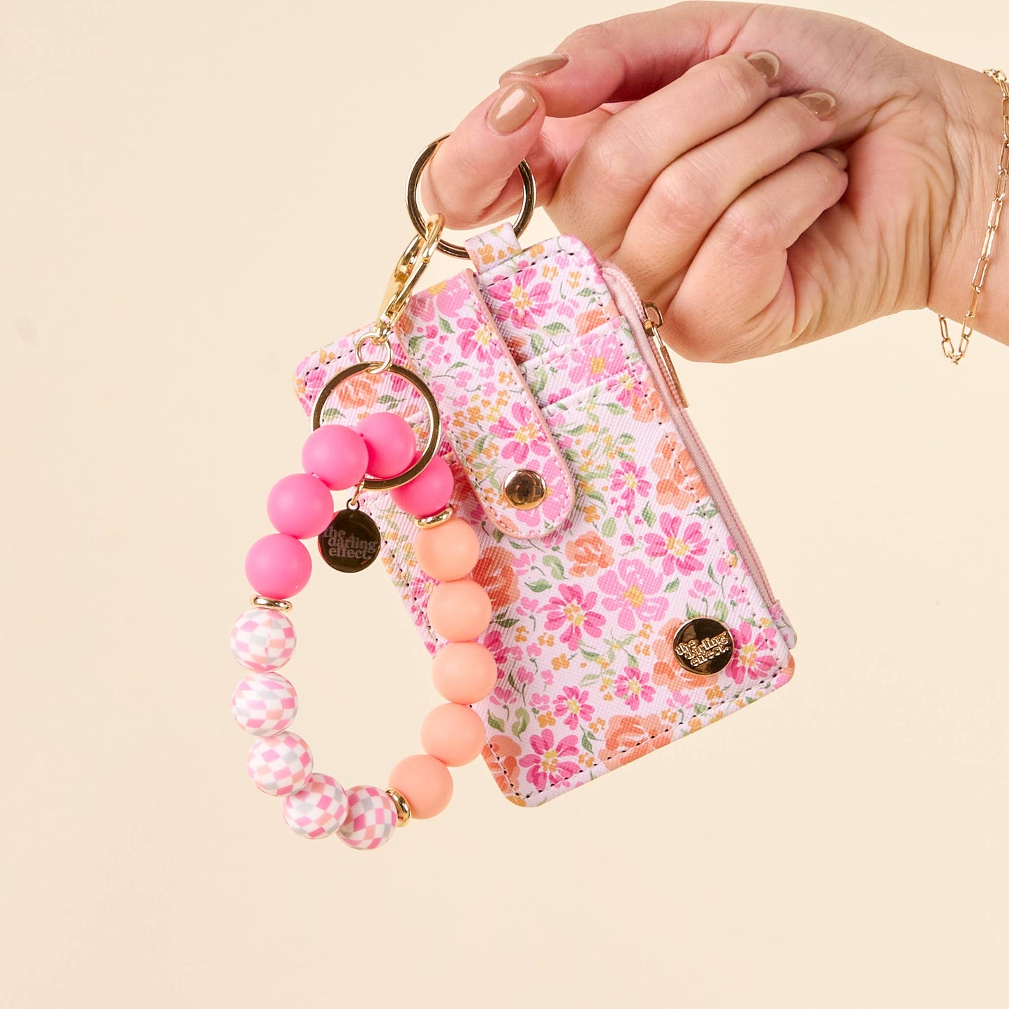 Keychain Wallet-Secret Garden Pink