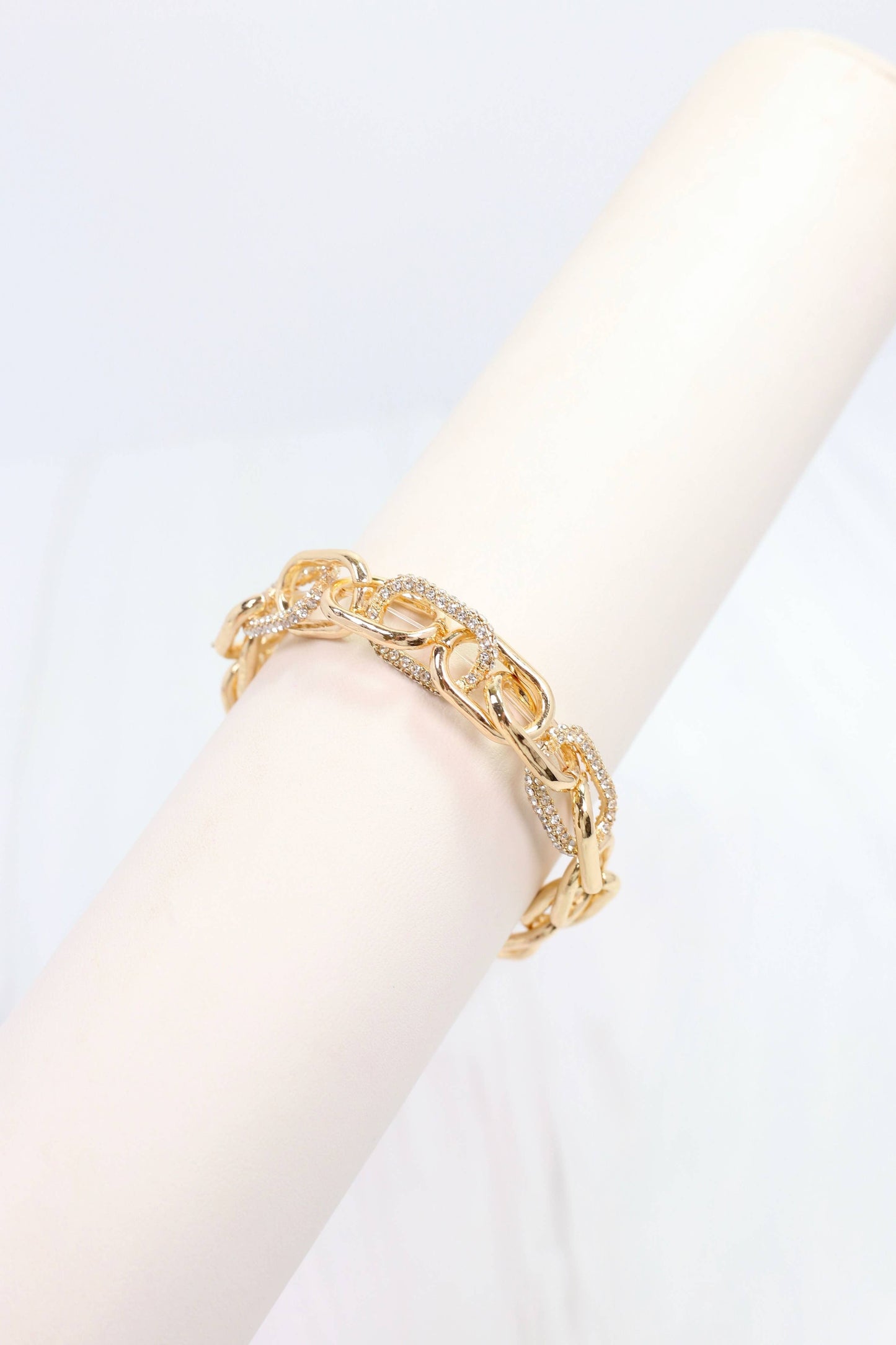 Currie Link Stretch Bracelet Gold
