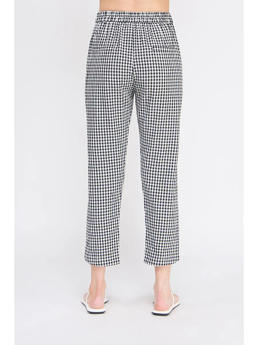 Easy Gingham Pants