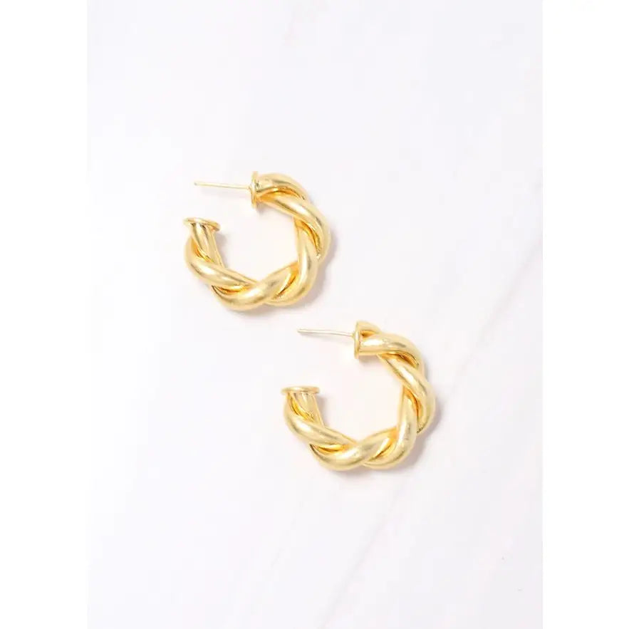 Raymonde Twisted Hoop Earring