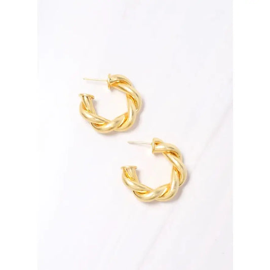 Raymonde Twisted Hoop Earring