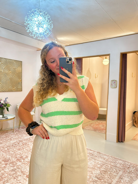 Coastal Stripes Vest Top