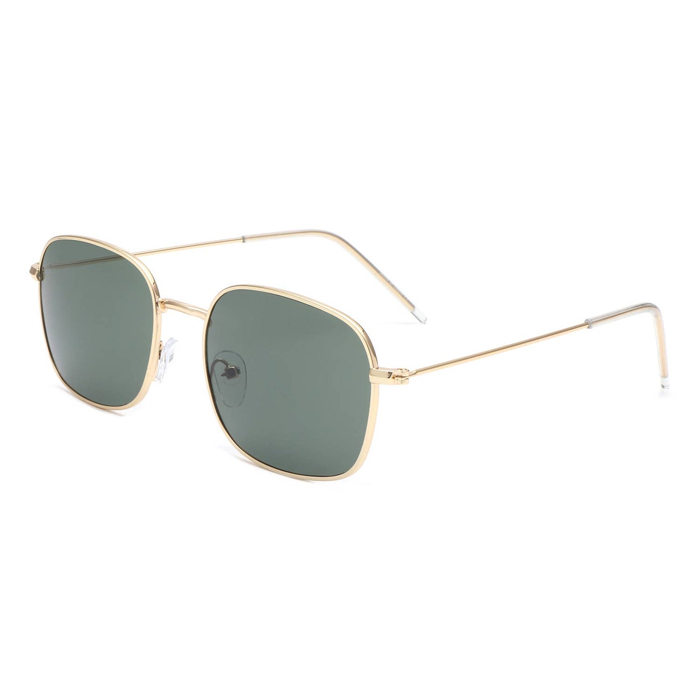 Retro Square Flat Top Tinted Fashion Sunglasses