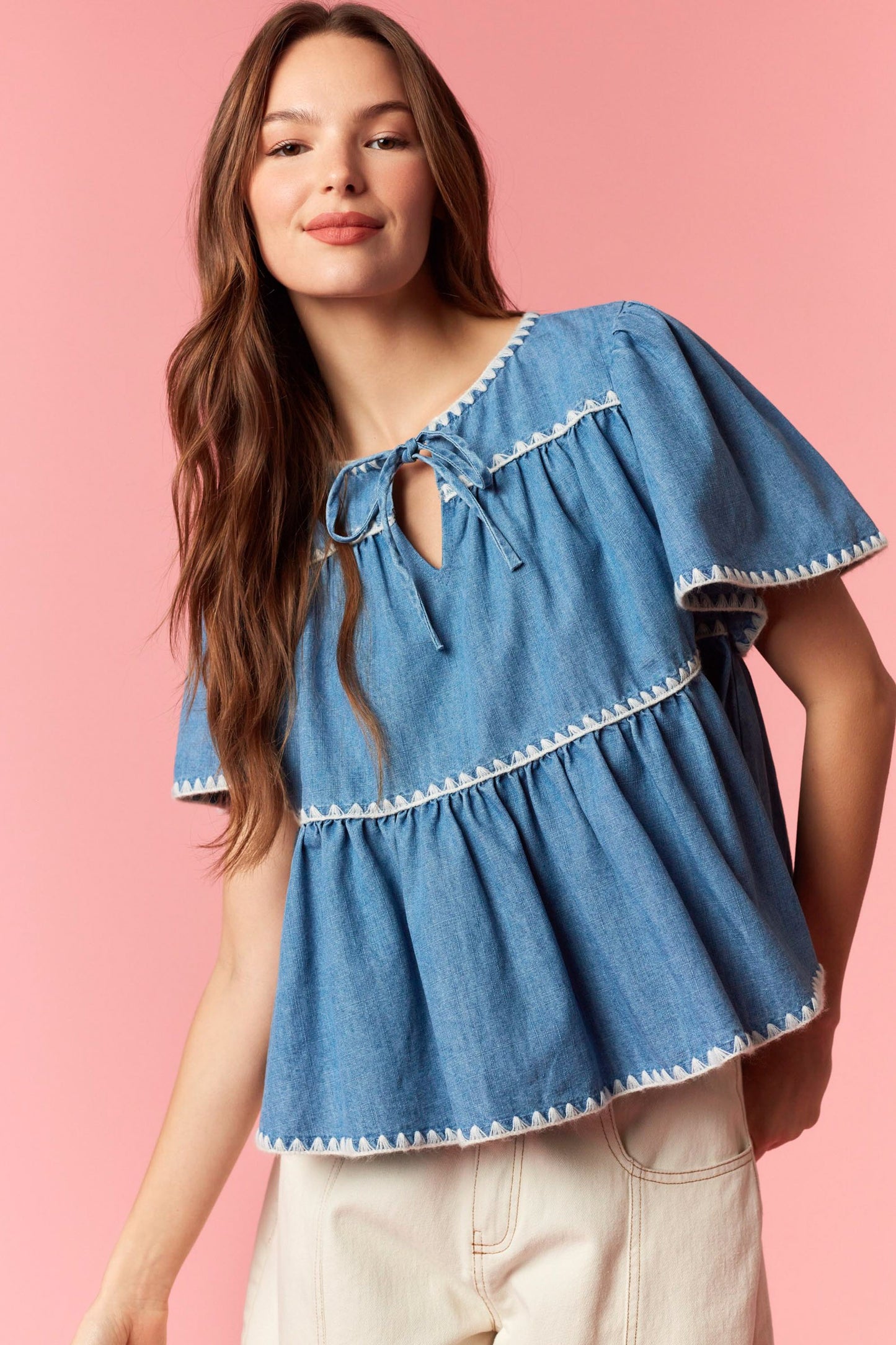 Willow Denim Top
