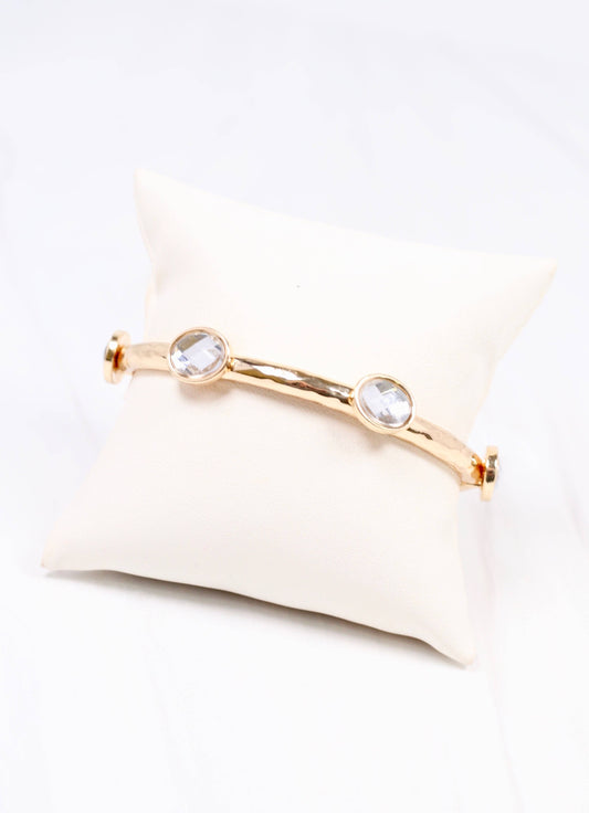 Khan Stone Stretch Bracelet GOLD
