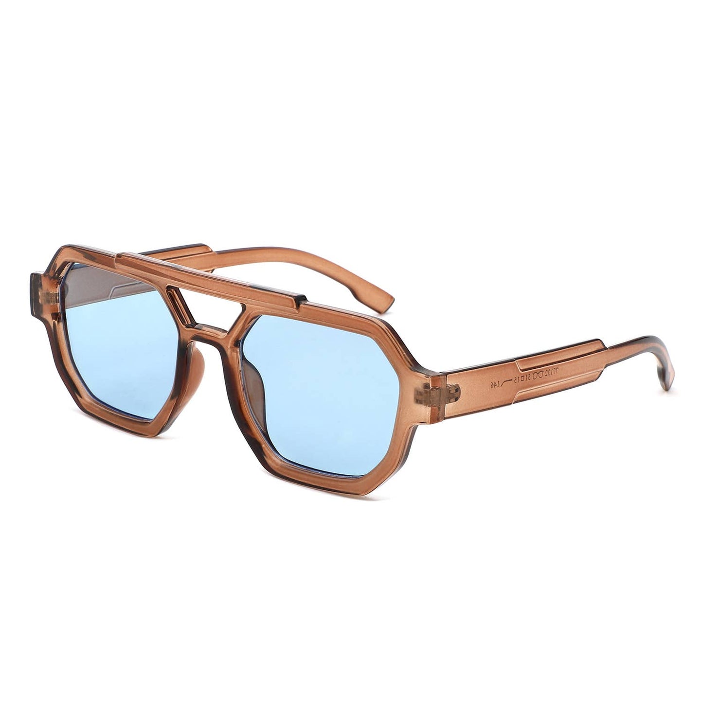 Square Geometric Block Sunglasses