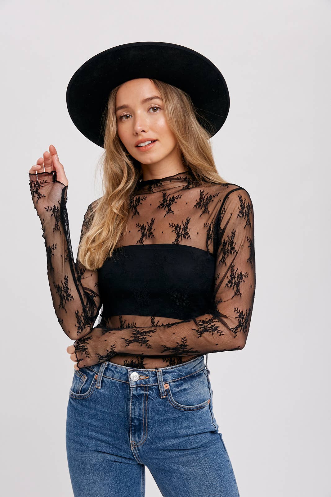 Ivory Blossom Lace Top