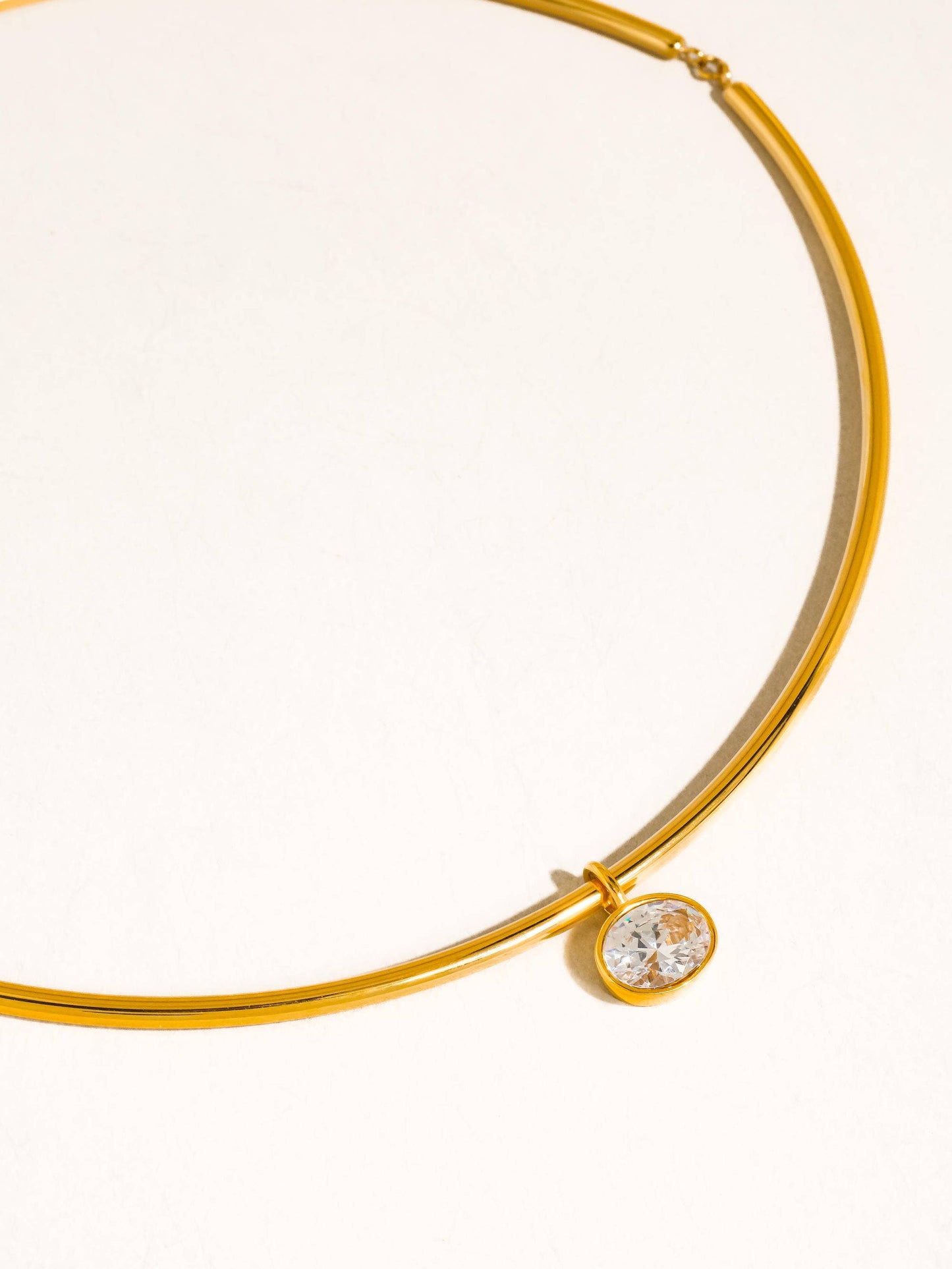 Campbell 18K Gold Non-Tarnish Classic CZ Choker