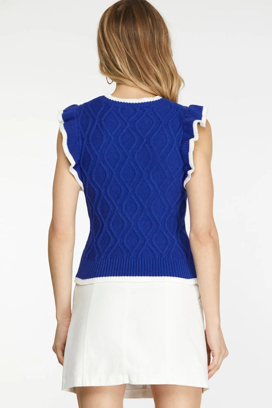 Sideline Ruffle Sweater