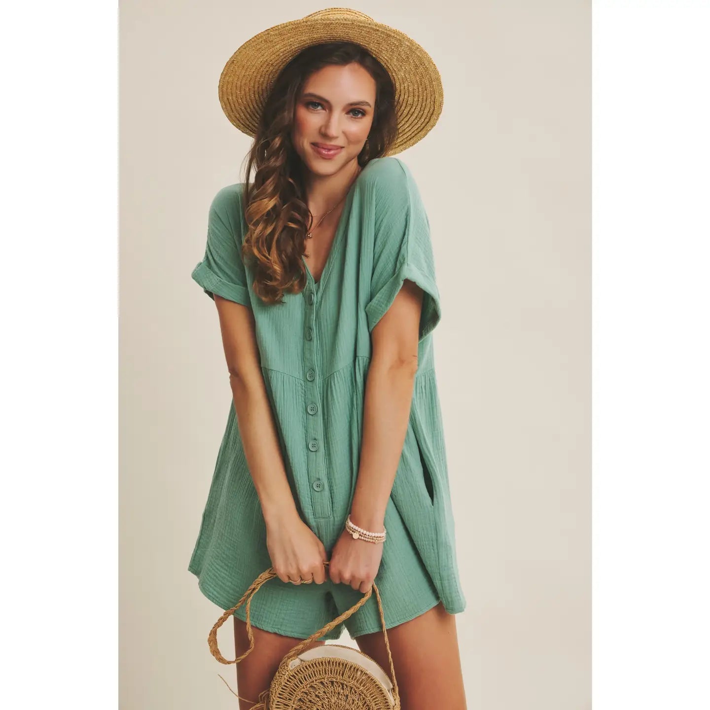Easy Button-Down Romper