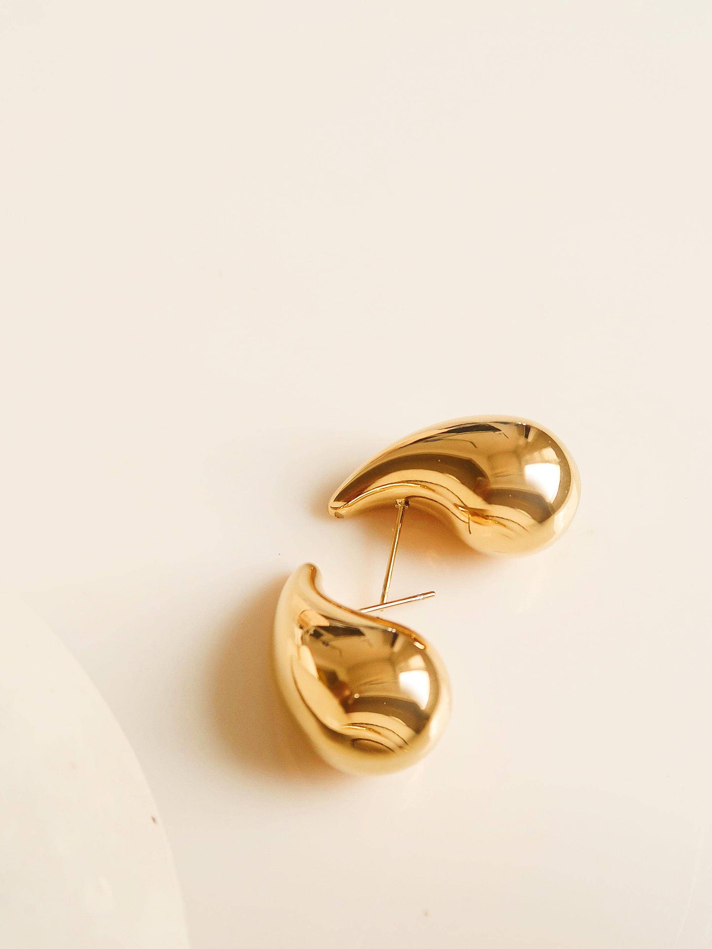 Colette 18K Gold Non-Tarnish Large Droplet Earring