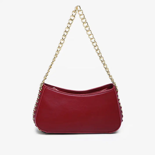 Juneau Chain Stitched Shoulder Bag