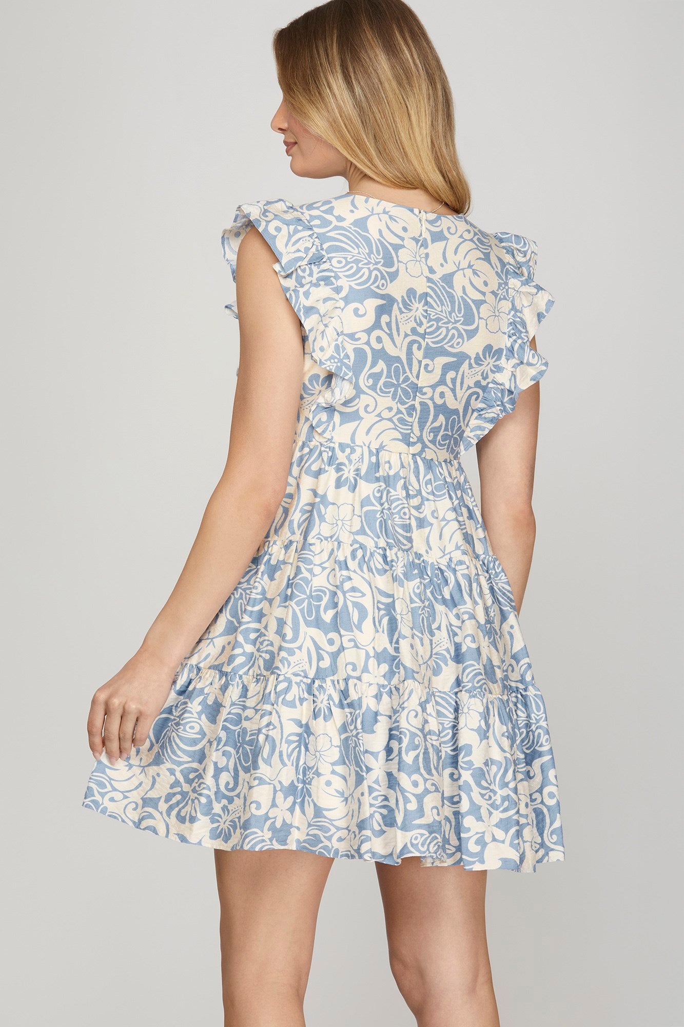 Floral Flirt Ruffle Mini
