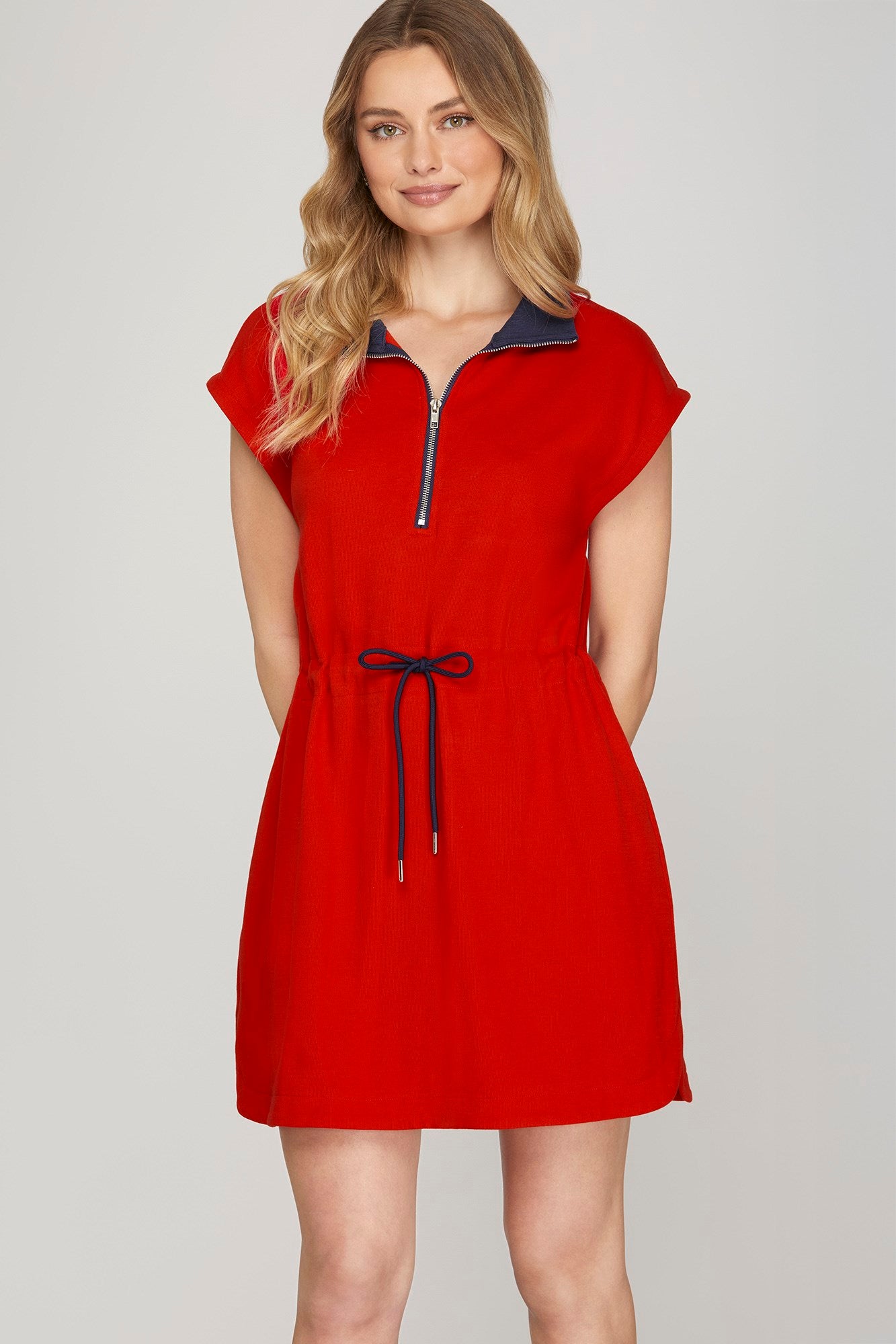 Riley Zip Mini Dress