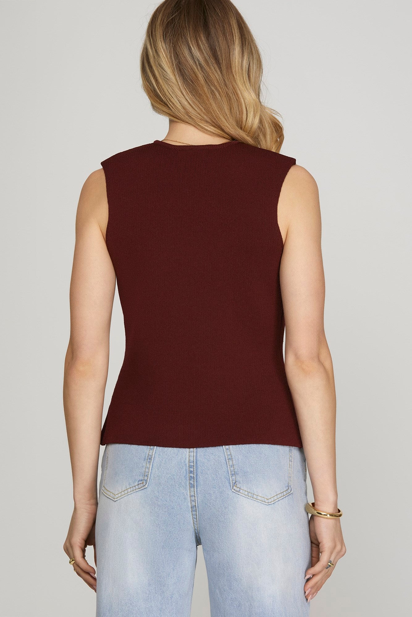 Golden Knit Vest