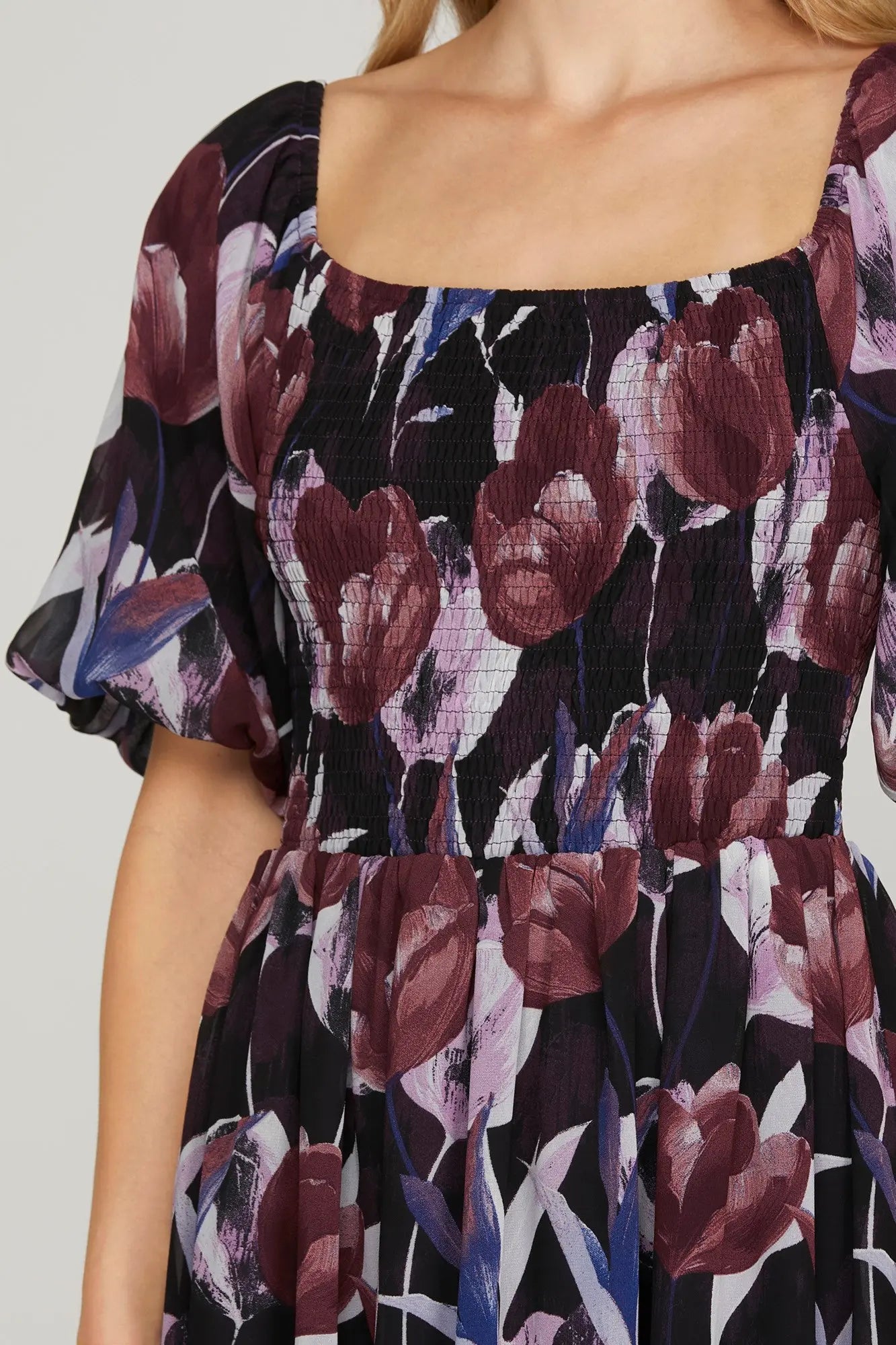 Plum Midi Dress