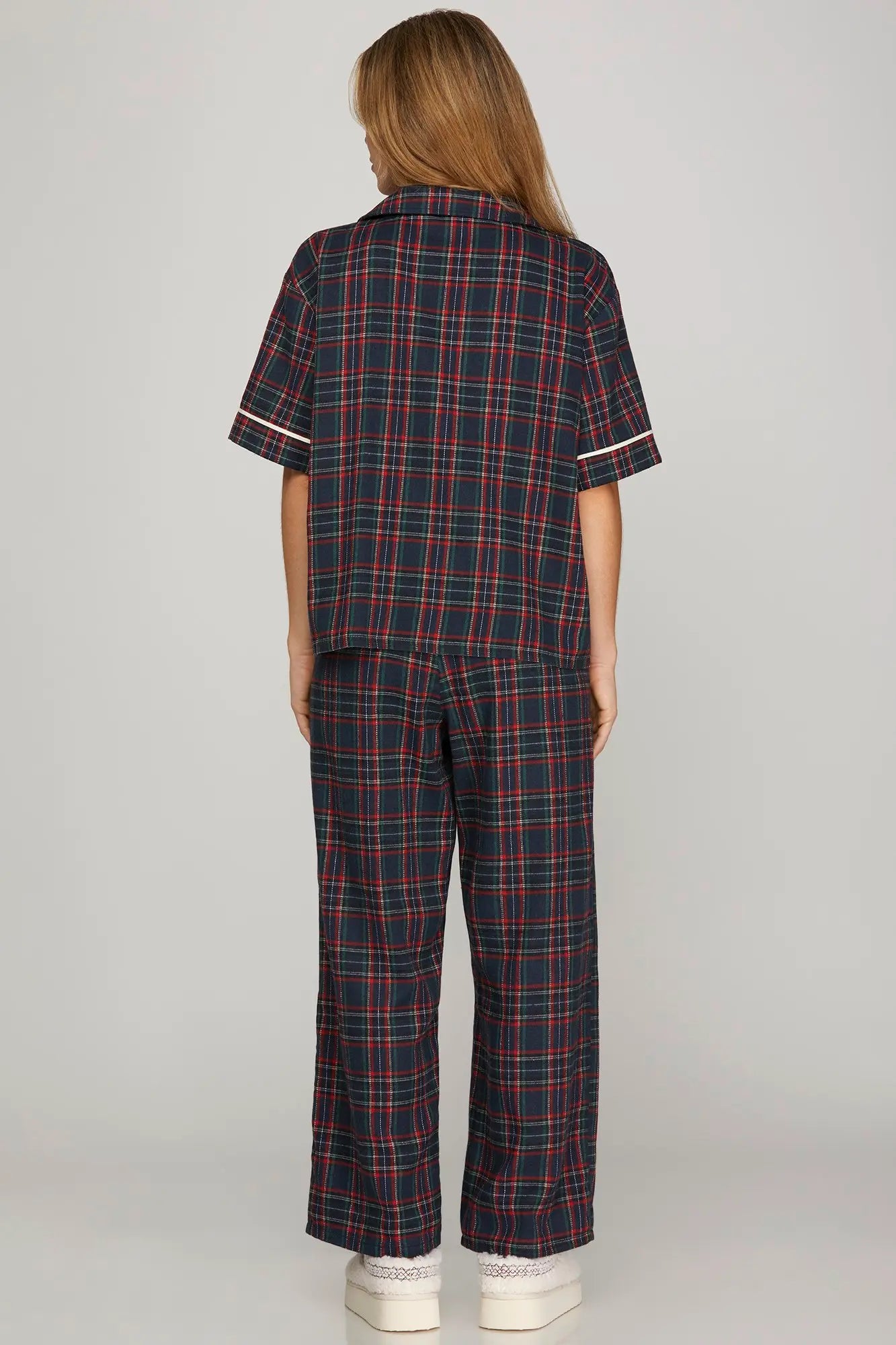 Holiday Plaid PJ Set