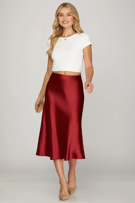 Satin Slip Skirt