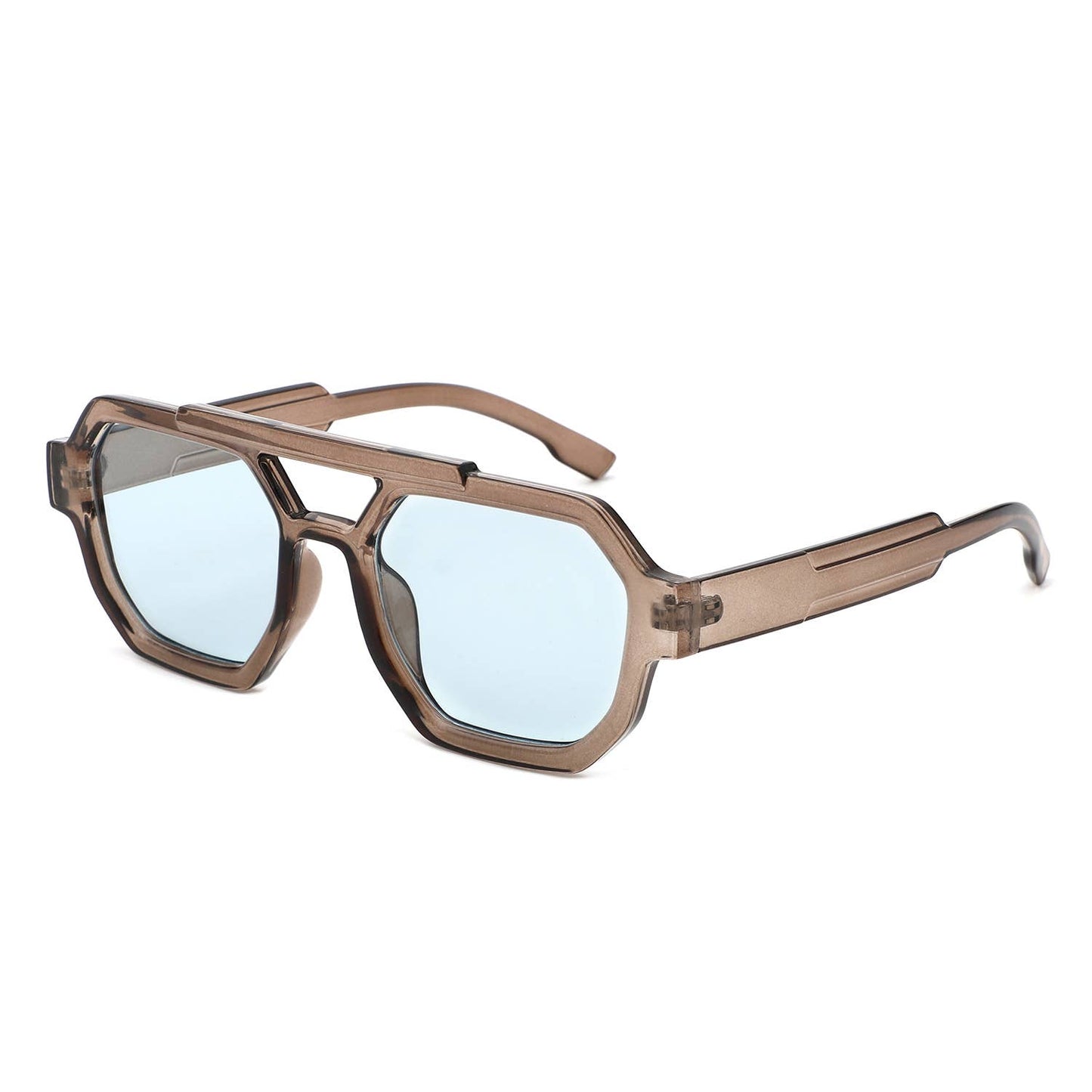 Square Geometric Block Sunglasses