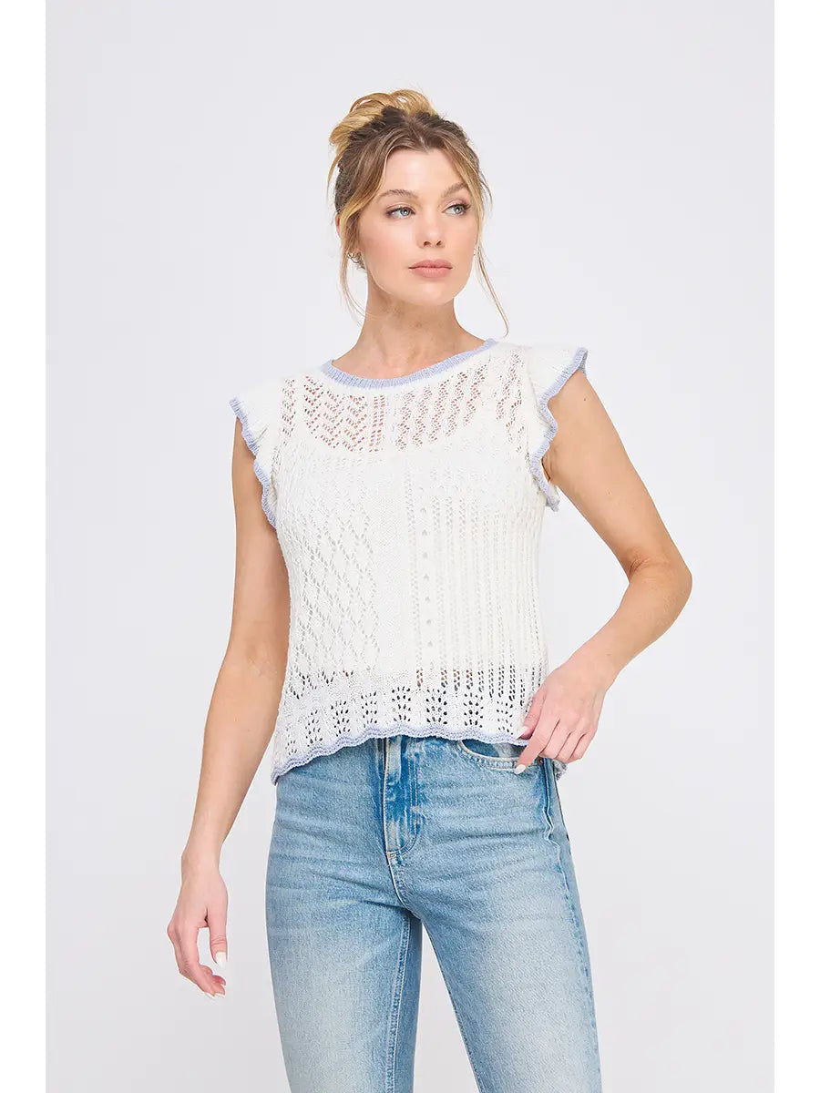 Flutter Knit Tank