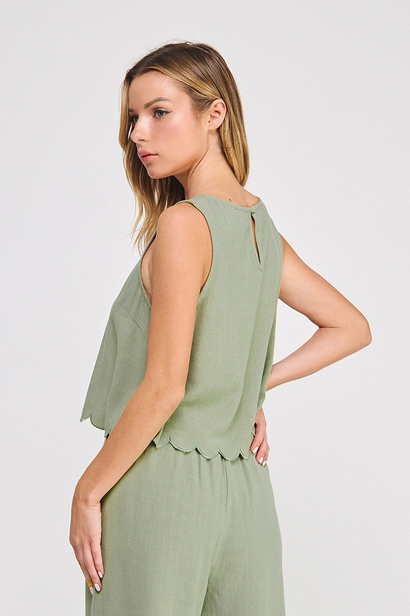 Lila Linen Tank