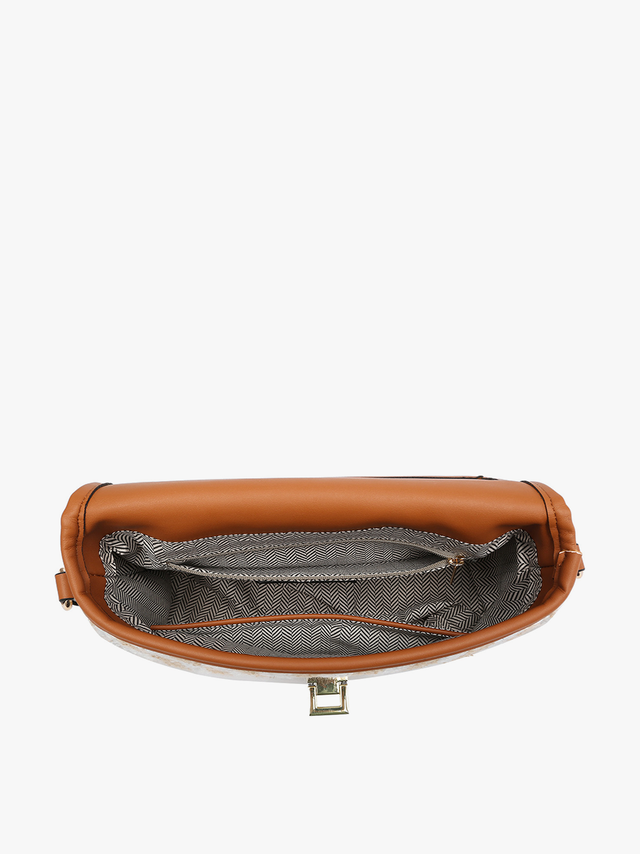 Elodie Tweed Gold Accent Crossbody