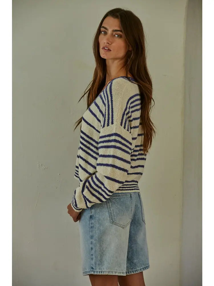 Alder Striped Cardigan