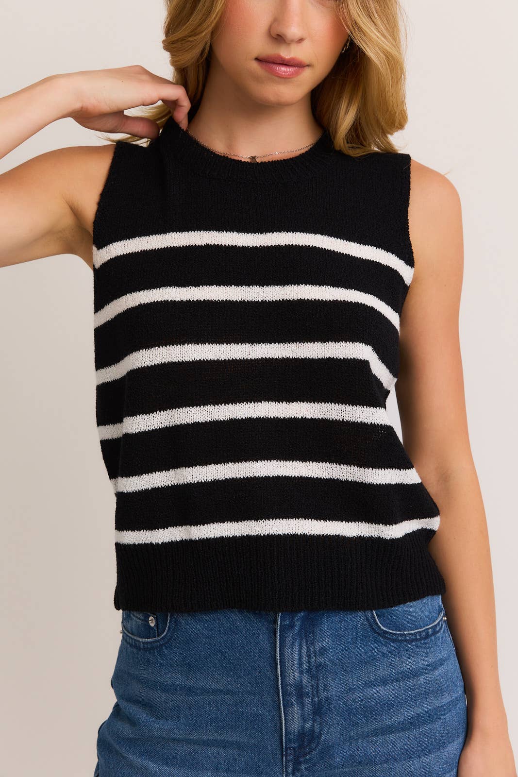 Striped Solstice Sweater Top