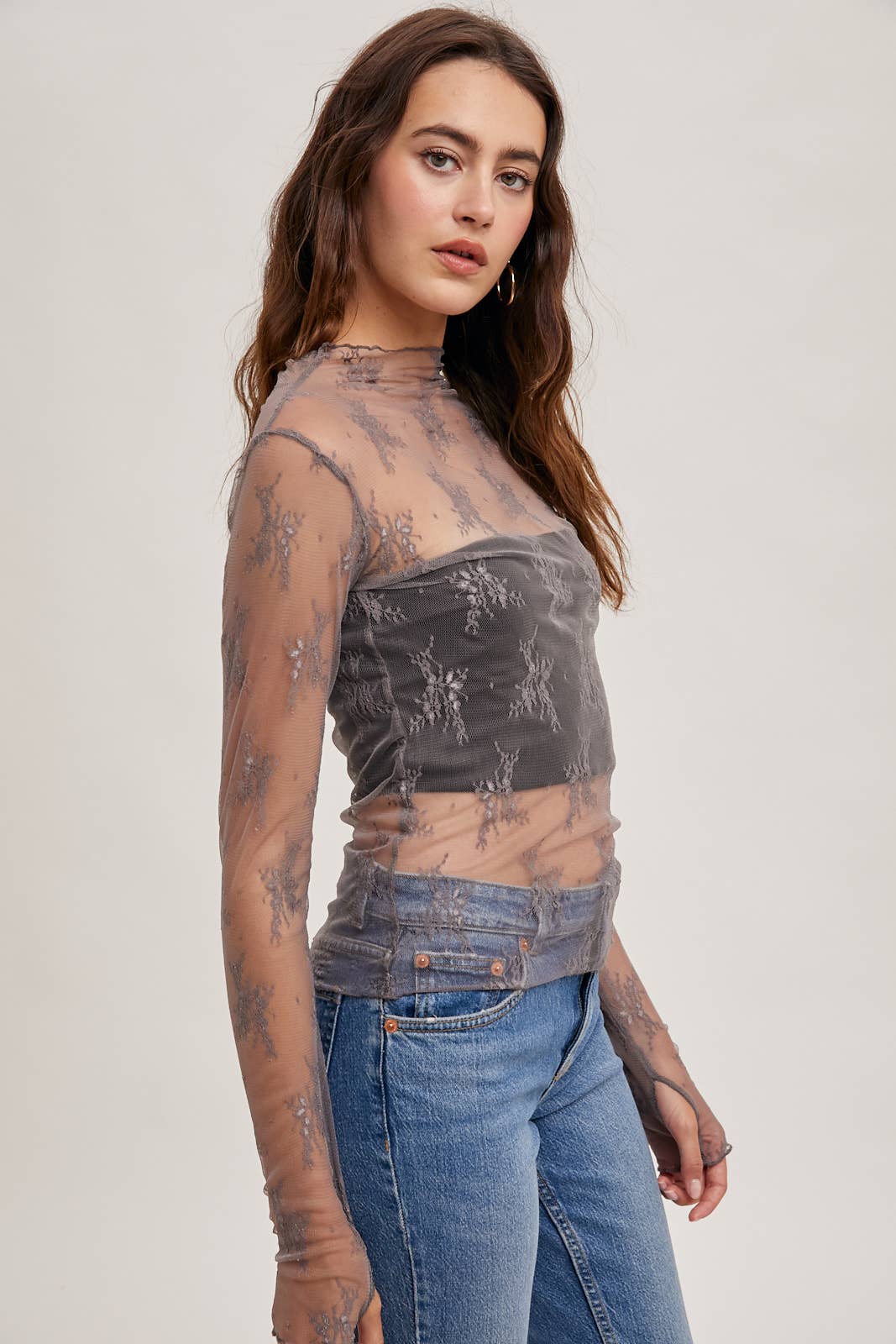 Ivory Blossom Lace Top