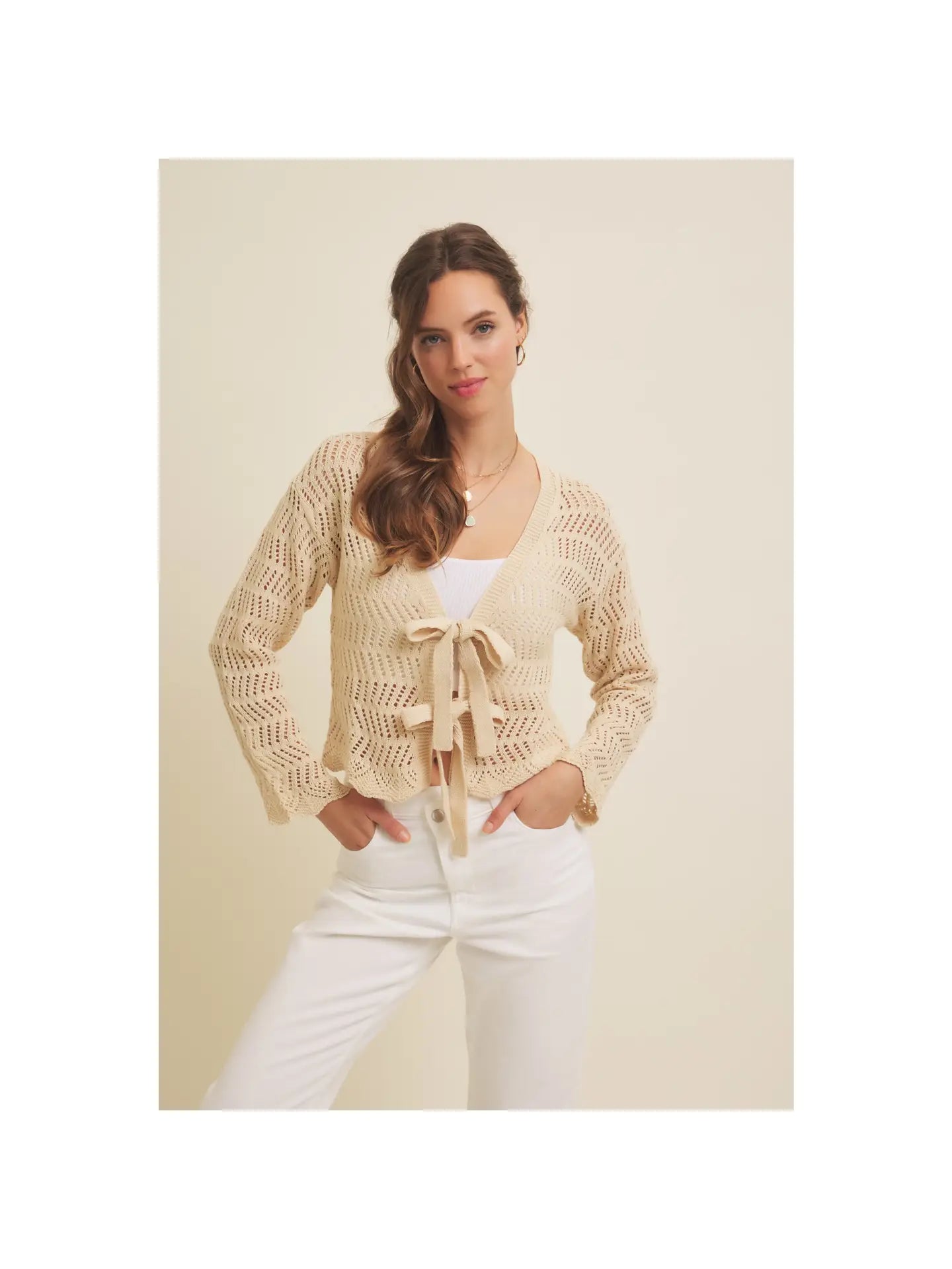 Cloud Bow Cardigan