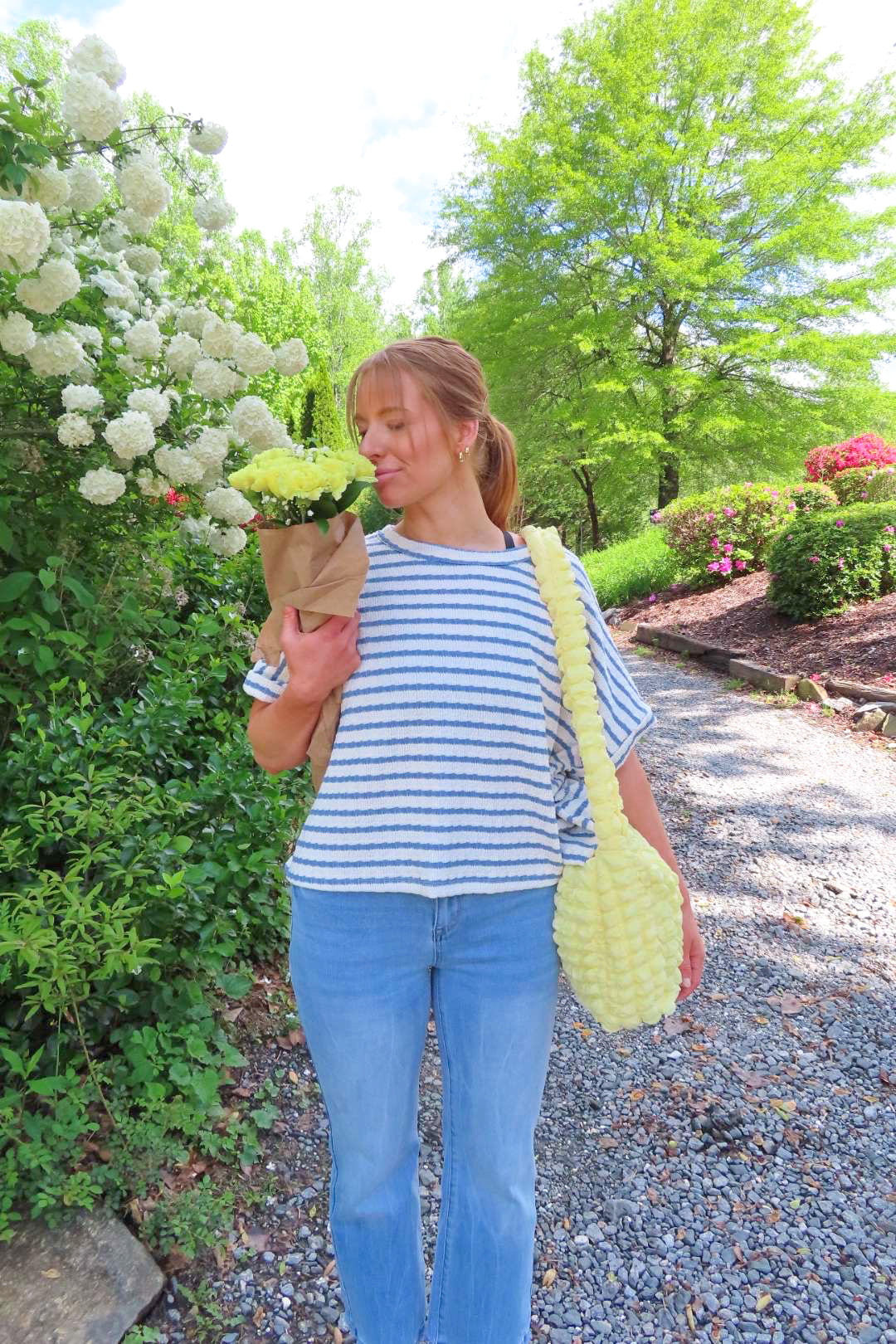 Quilted Puffy Crossbody w/ Zip Closure