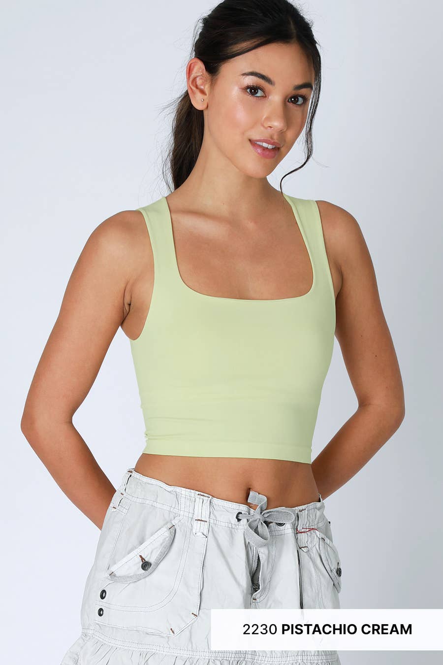 Clean Line Square Neck Top