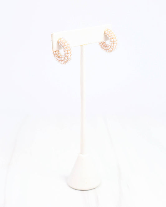 Amirah Hoop Earring Pearl