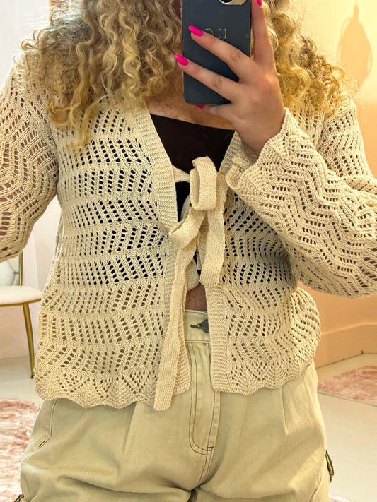 Cloud Bow Cardigan