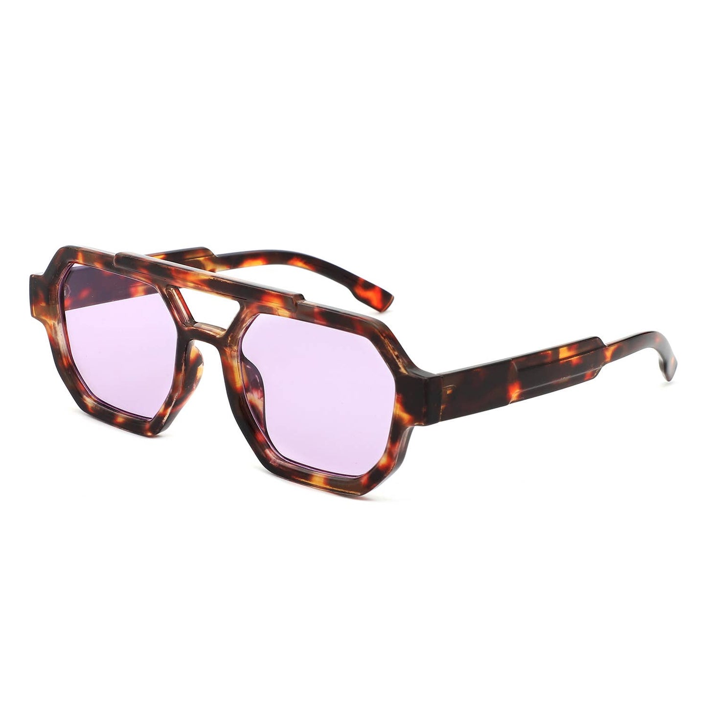Square Geometric Block Sunglasses