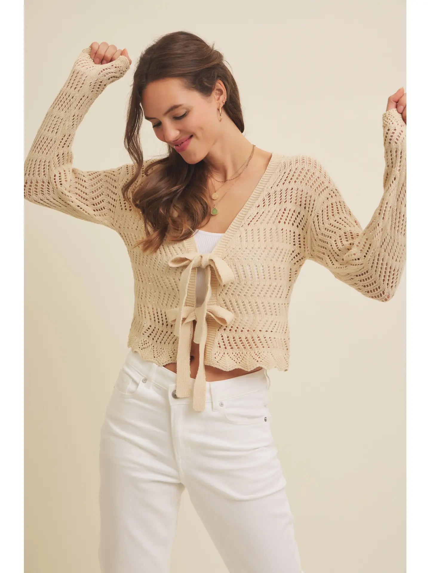 Cloud Bow Cardigan