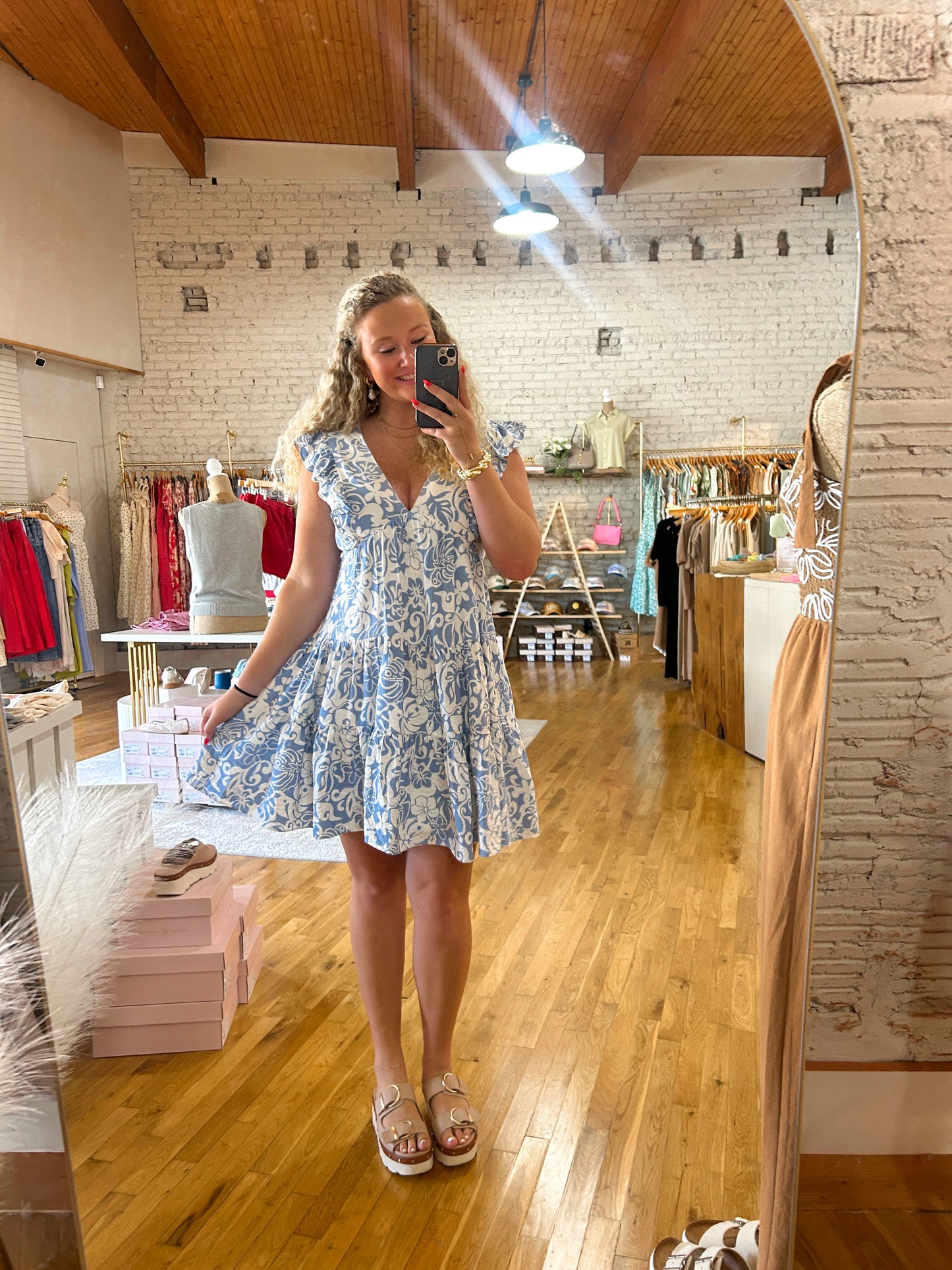 Floral Flirt Ruffle Mini
