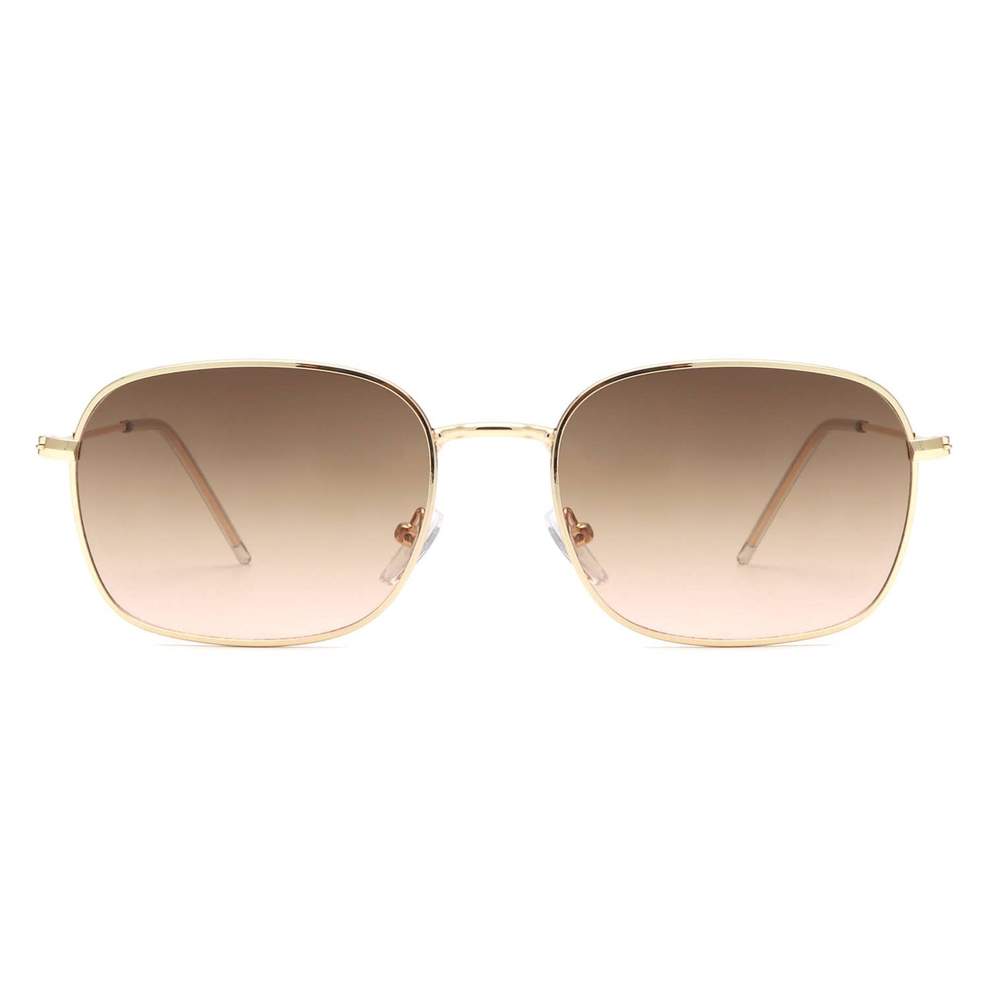 Retro Square Flat Top Tinted Fashion Sunglasses
