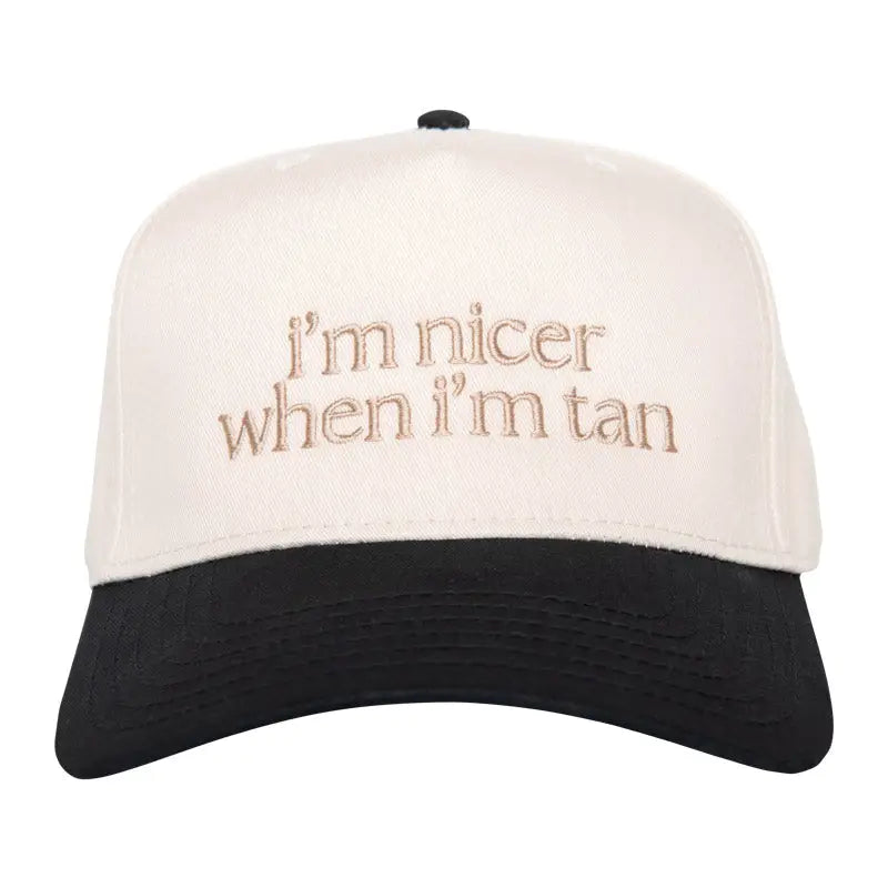 I'm Nicer When I'm Tan Vintage Hat