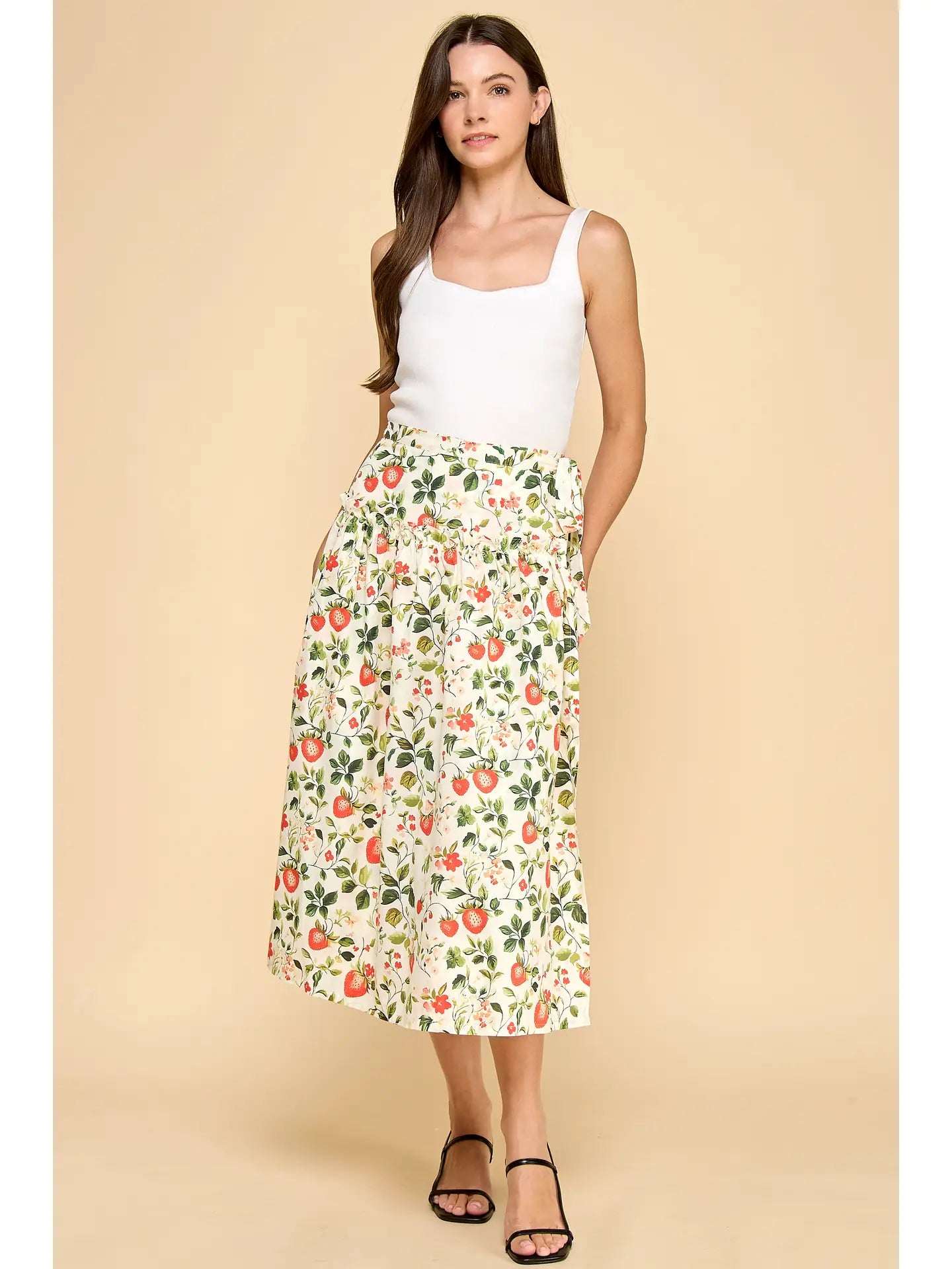 Berry Ruffle Skirt