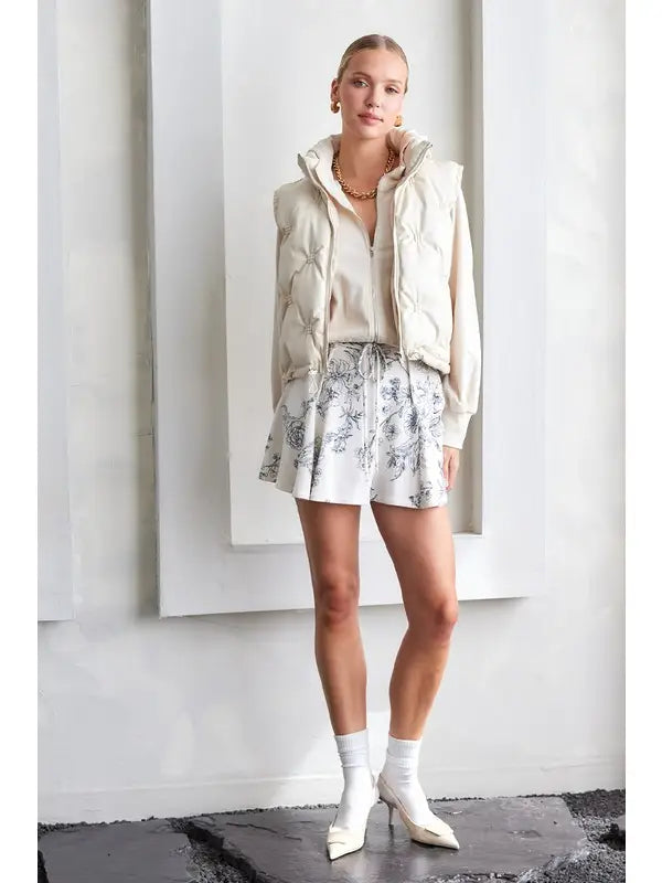 Ivory Drift Skort