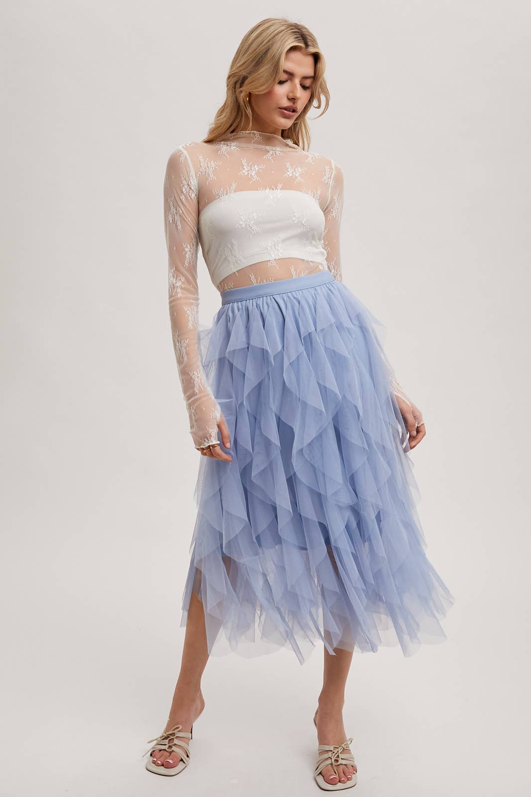 Ivory Blossom Lace Top