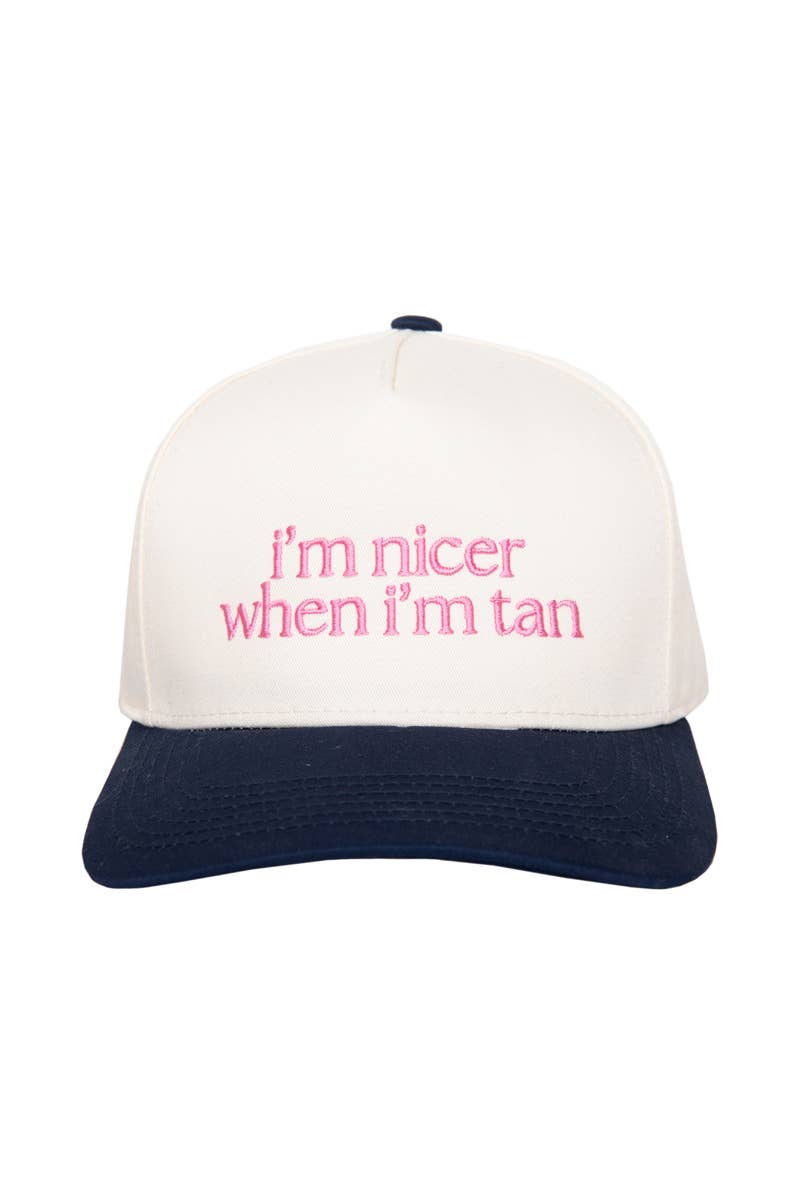 I'm Nicer When I'm Tan Vintage Hat