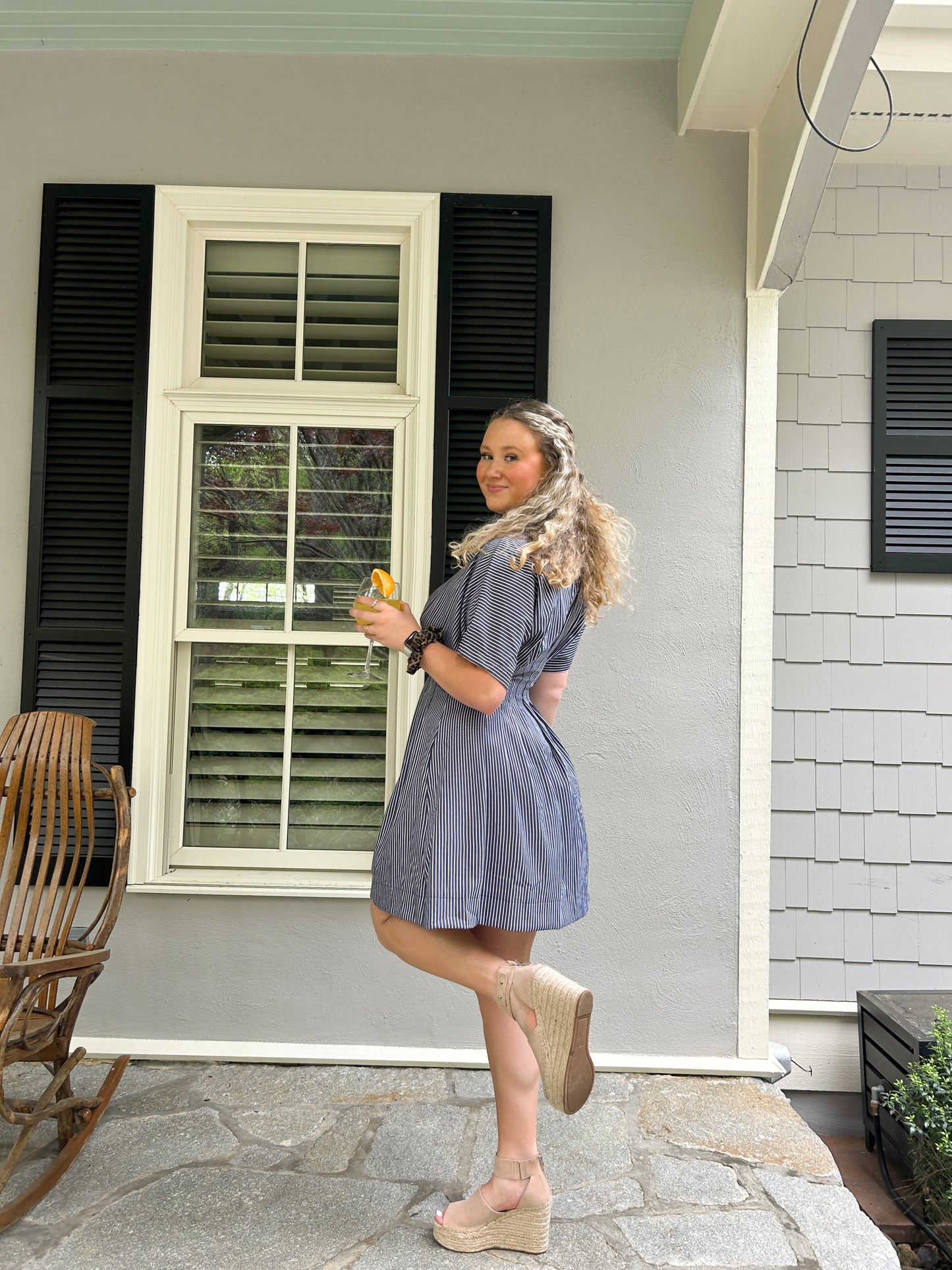 Stripe Elegance Dress
