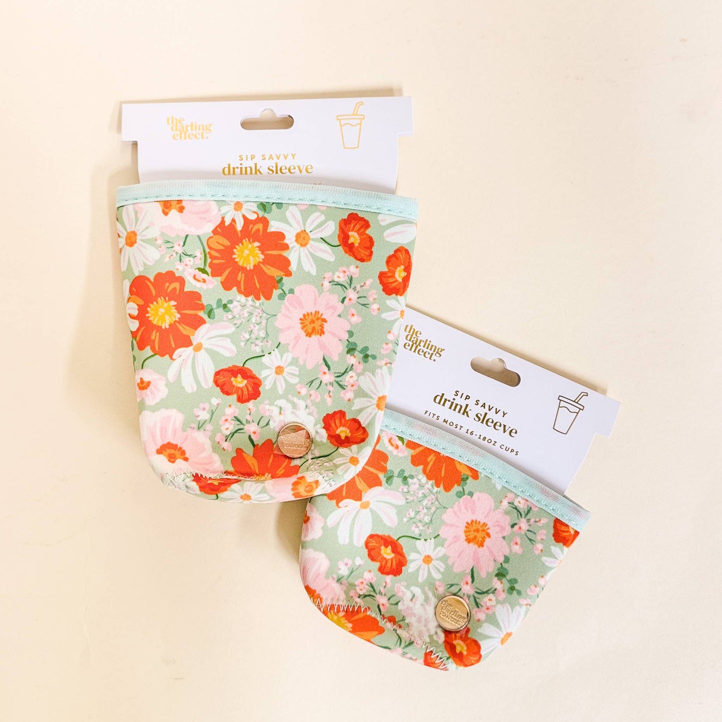 Sip Savvy Drink Sleeve-Bouquet Beauty Sage